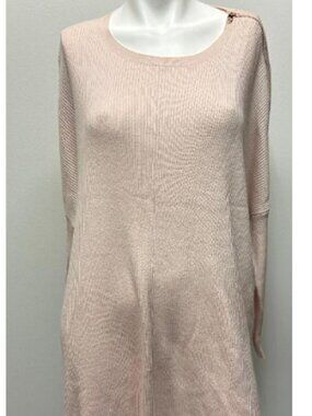 Maggiee Ribbed Poncho Sweater, Light Pink Color by Ted Baker
